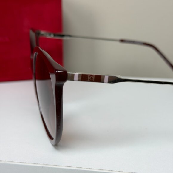 Carolina Herrera CH 0069/S Women’s Burgundy Sunglasses NWOT - Picture 3 of 7